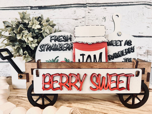 Berry Sweet Wagon/Tier Tray Interchangeable Set