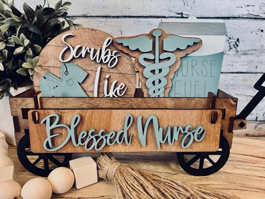 Blessed Nurse Wagon/Tier Tray Interchangeable Set