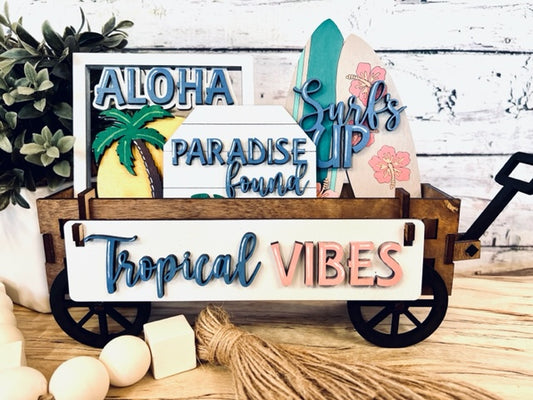 Tropical Vibes Wagon/Tier Tray Interchangeable Set