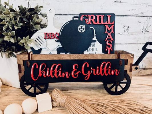 Chillin & Grillin Wagon/Tier Tray Interchangeable Set