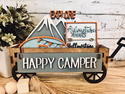 Happy Camper Wagon/Tier Tray Interchangeable Set